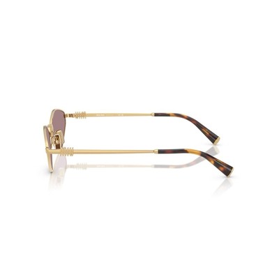 MIU MIU MU 56ZS 5AK20I Gold Light Purple Brown Lens Women  display picture 2