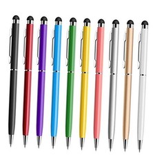 Stylus Pens for Touch Screens, 10 Pack Universal 2 in 1 Capacitive Stylus Pen