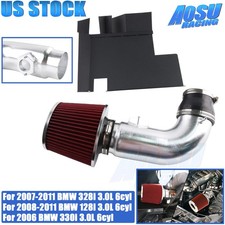 For Bmw 2007-11 128i 328i 3.0l 6cyl 330i 2006 Heat Shield Cold Air Intake Filter