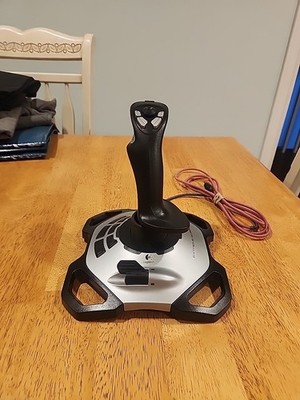 Logitech 3D Extreme Pro USB Joystick Gaming Silver Black PC Controller J-UK17