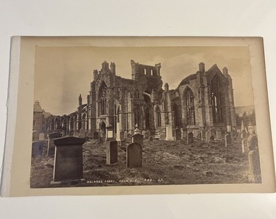 Vintage Melrose Abbey Scotland SE J,V  Photo Historic Gothic Ruins Architecture