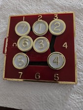 Vintage 7 Number Sliding Puzzle Game Used