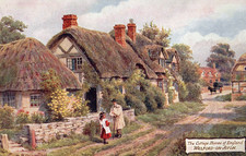 WARWICKSHIRE - WELFORD ON AVON von A.R.QUINTON (OILETTE)