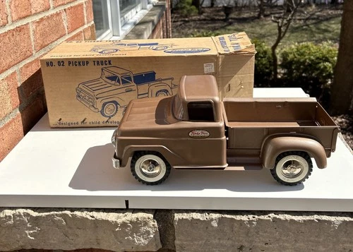 Vintage Tonka 1959 #02  Stepside  Pickup Truck Pressed Steel W Original Box Rare