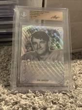 2017 Jim Langer 1/1 Leaf Production Proof Gold Beckett Encased Dolphins