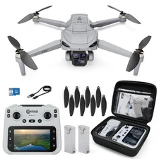 F23 GPS Drone With Camera, 46 Min Flight Time, 4.5" Screen Remote, Follow Me,...
