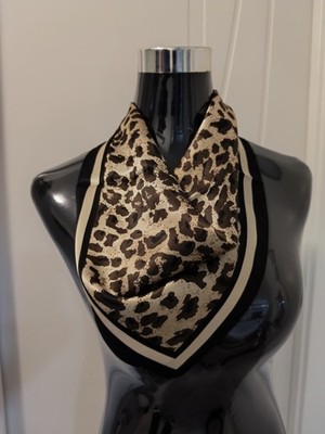 Schal Leopard 100% Seide
