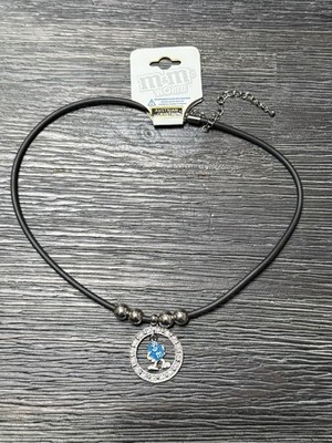 M&M's Blue Circle Necklace (Official Licensed Product) Jewelry AustrianCrystal