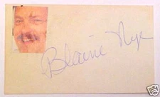 BLAINE NYE "DALLAS COWBOYS" AUTOGRAPHED SIGNATURE CUT CARD