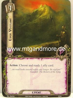 Lord of the Rings LCG  - 2x Ever Vigilant  #020
