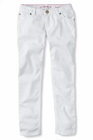 Girls Plus Lands End White Denim Jeans Pencil Leg Adjustable Waist Sizes 7+ & 8+ Girls Plus Lands End White Denim Jeans Pencil Leg Adjustable Waist Sizes 7+ & 8+