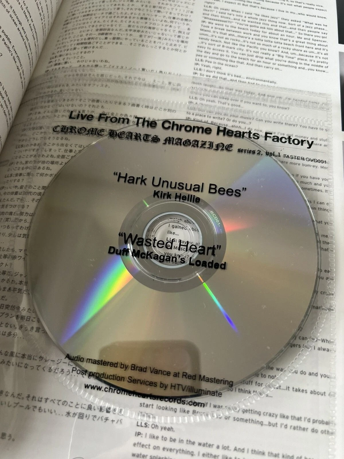 Chrome Hearts Magazine Series 2 Vol. 1 + Poster Stickers & DVD IGGY POP