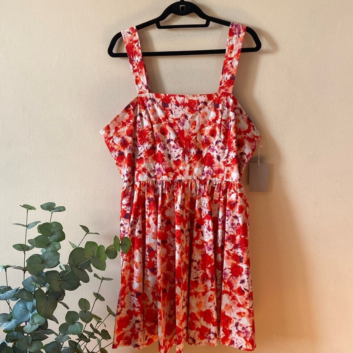 ワンピース Small Flower Print Flare Dress New Bright Orange Chelsea28 Floral Fit & Flare Sun Mini