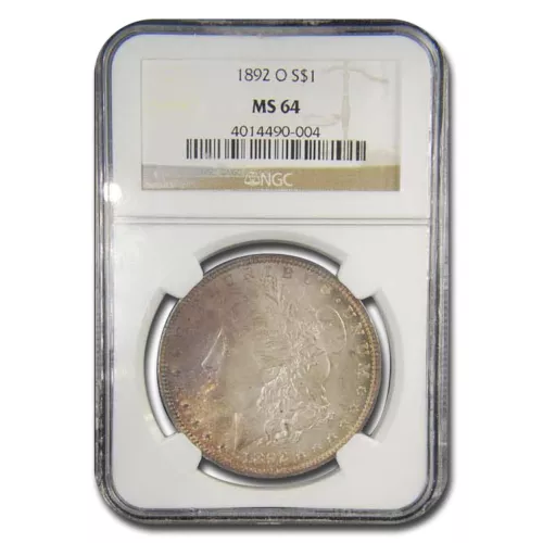 1892-O Morgan Dollar MS-64 NGC (Toned)