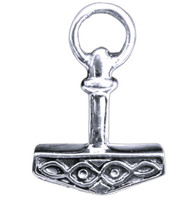 925 Silber Wikinger Thorshammer Mystische Augen MjöLnir Thorhammer Lederschnur