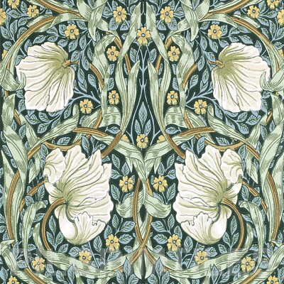 William Morris Pimpernel Ofen gebrannte Keramik- oder Porzellanfliese Ref 11