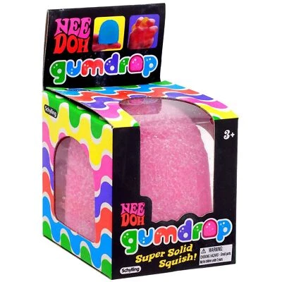 SCHYLLING NeeDoh Gumdrop Stress Ball (Pink), 1ct