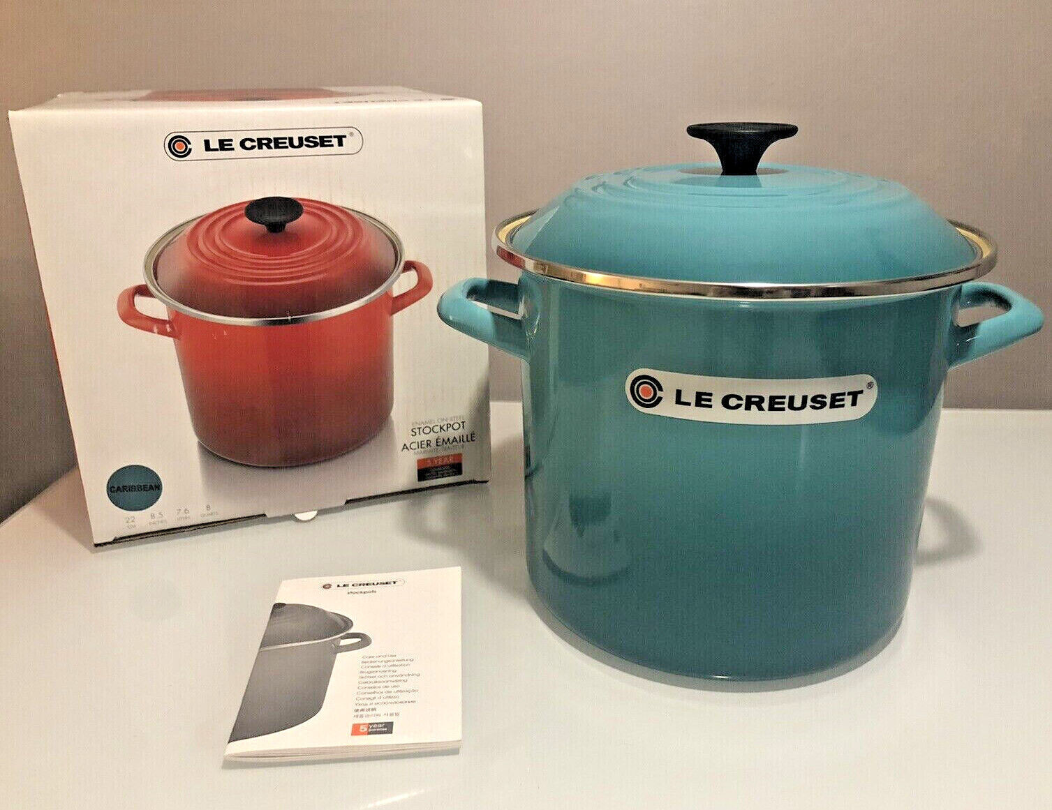 Le Creuset Flame Orange 8-Quart Enameled Stockpot + Reviews