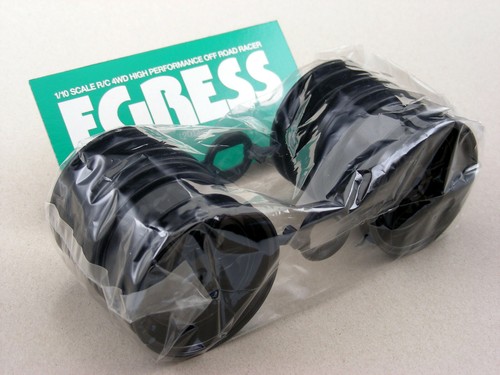 Tamiya Egress 2013 Vanquish Avante Front & Rear BLACK Lightweight Wheels Vintage - Picture 1 of 12