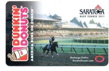 Dunkin' Donuts Saratoga Horse Racing Gift Card No $ Value Collectible 2011 Rare