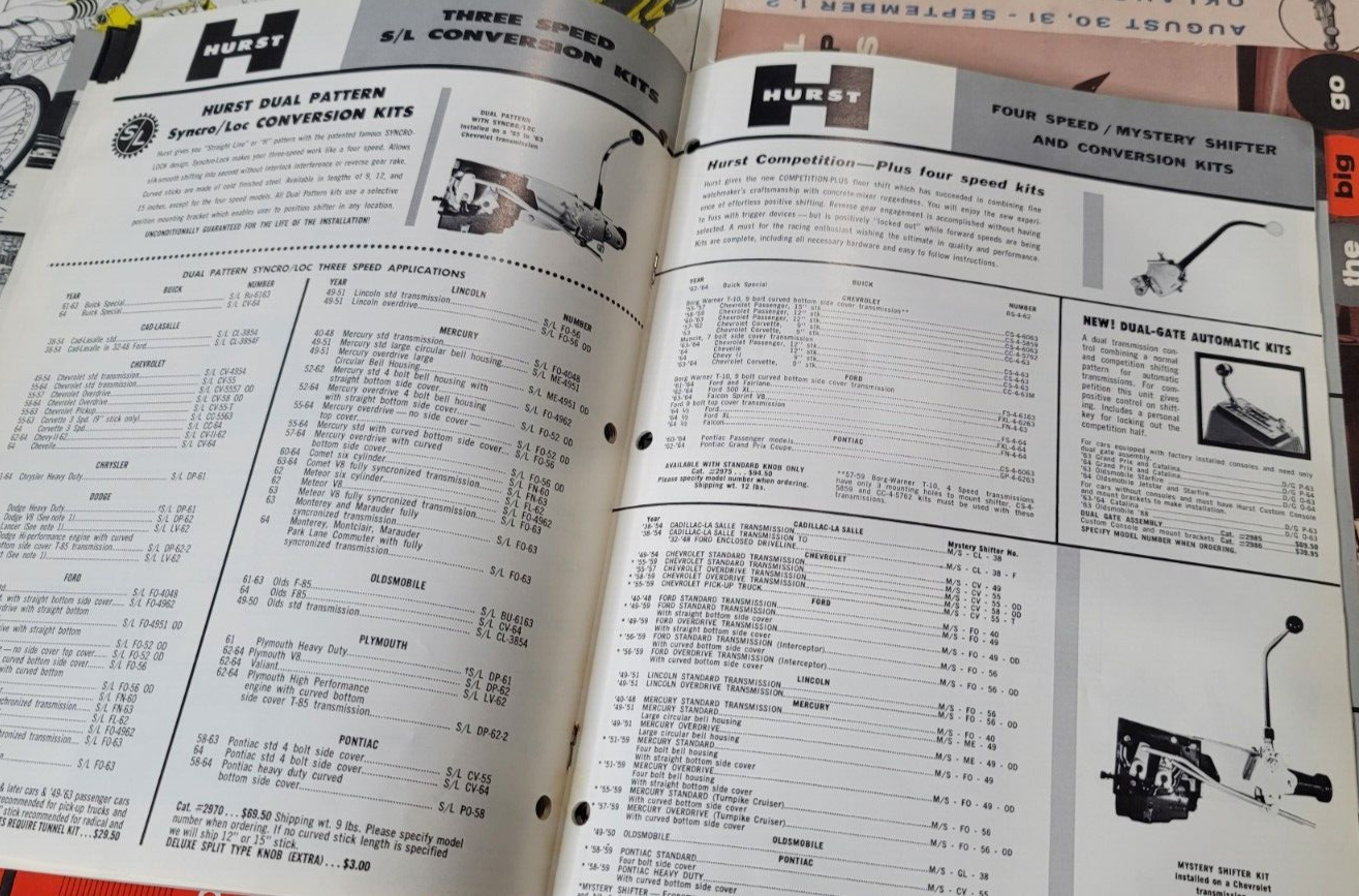 Original Vintage 1964 Hot Rod Parts Catalog EDELBROCK Drag Racing NHRA