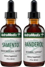 NutraMedix Samento & Banderol Herbal Drops 2 x (2 oz) Immune & Microbial Support