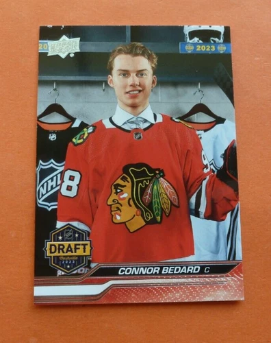 Connor Bedard RC, 2023-24 Upper Deck Extended Series #740, Chicago Blackhawks