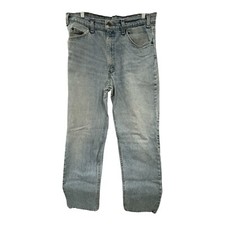 Mens Levi’s 540 Vintage Jeans Made In USA Leather Tab Blue Cotton 34x30 DEFECT