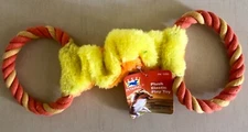 Plush Elastic Play Toy in Orange/Yellow by Petking