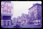 Sl84 Original Slide 1970's  New York Canal Street Marlborol Man mural 252a