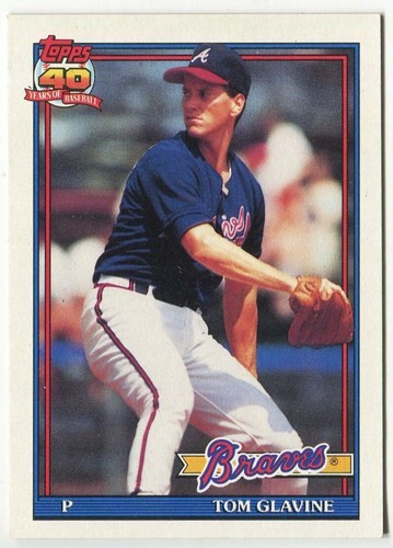 1991 Topps #82 Tom Glavine Atlanta Braves