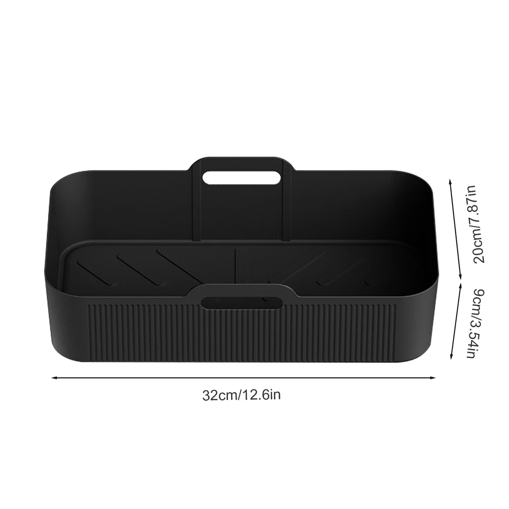 Air Fryer Silicone Pot Baking Basket Oven Non Stick Reusable Liner Rectangle