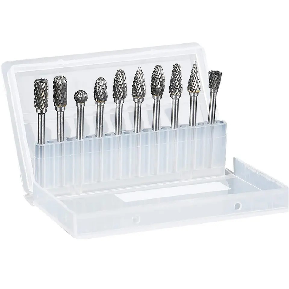 Set di Frese in Metallo Duro Compatibile con Dremel 1/8 "gambo - Miniatura 3