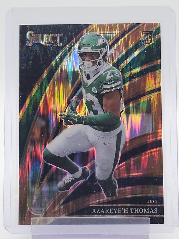 AZAREYE'H THOMAS 2025 SELECT CLUB LEVEL ROOKIE COPPER PRIZM SHOCK /899 Q5677