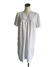 Miss Elaine Blue Floral Nightgown Enchantmates Sz L Cottagecore Romantic Snap