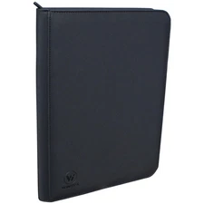 Premium 360 Pockets Black Zippered Playing Card Binder - Sturdy Trading Card ...