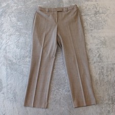Talbots Dress Pants Womens Size 12P Brown Plaid 34x27.5 High Rise
