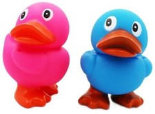 2-Count Jumbo Rubber Duck Toy with Flippers Assorted, Giant 2-Pack Assorted