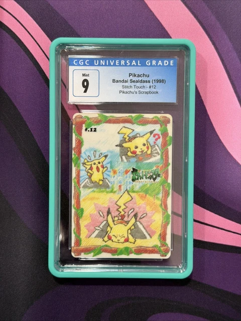 CGC 9 Pikachu 12 Sealdass Stitch Touch 1998 Pocket Monsters Japanese Pokemon