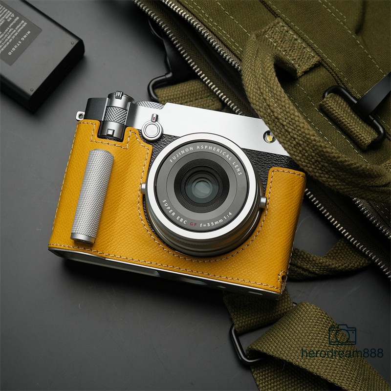Grip Leather Half Case For Fujifilm GFX100RF Metal Camera Cover