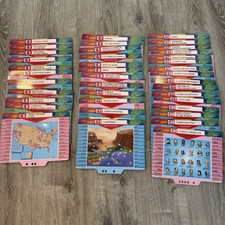 Vintage 1992 VTech Smart Play World Wizard 39 Double-sided Cards ONLY 90s Toy