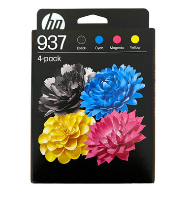 HP 937 (6C400NE) Multipack Original Druckerpatrone, Schwarz + Farben, OJet 91xx