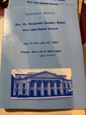 Detroit Installation Services Rev Benjamin Baker New Light Baptist Church 1990