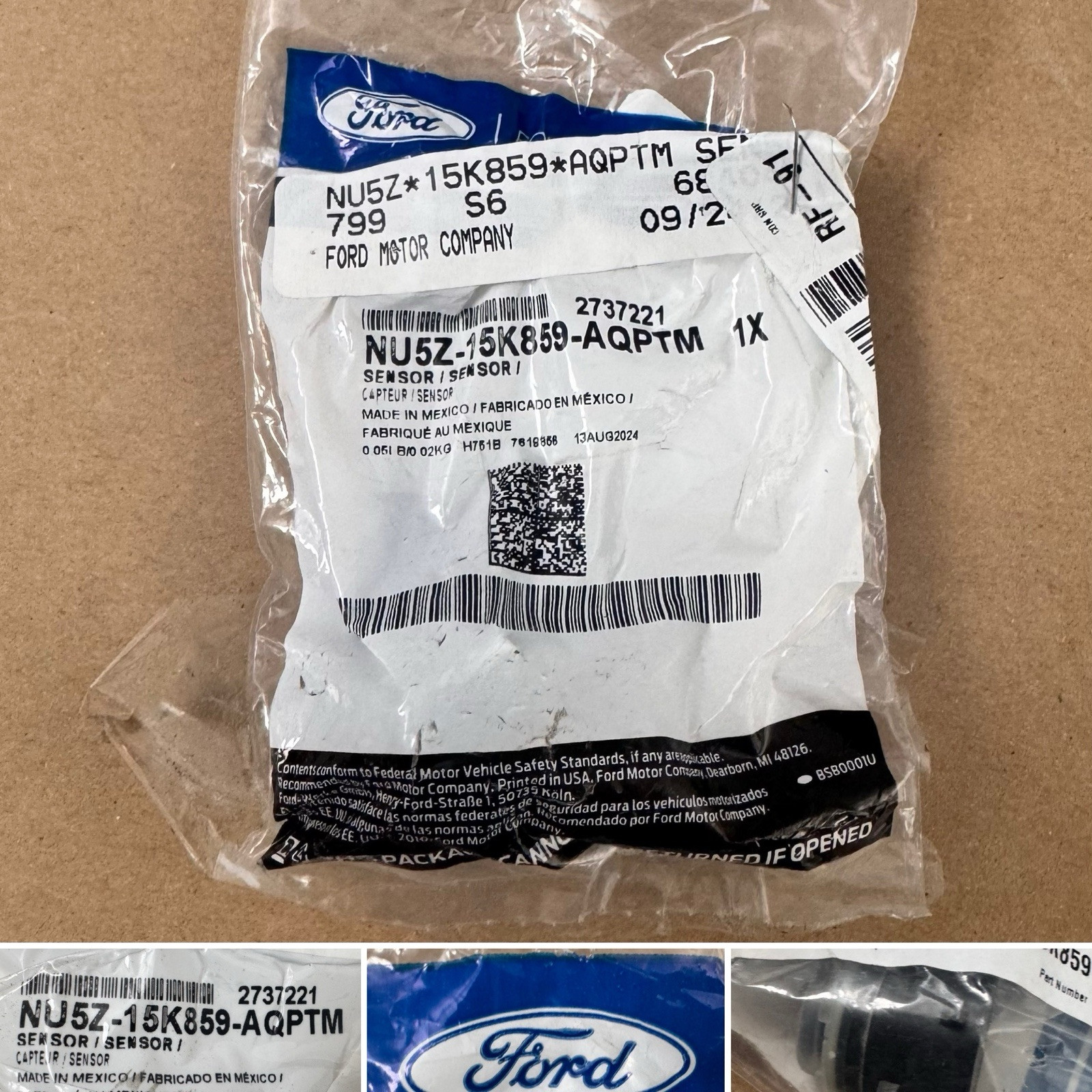 Genuine 2023 2026 Ford Bronco E-Transit Park Sensor NU5Z-15K859-AQPTM NEW OEM