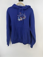 Nike Hoodie Mens Medium DQ3513-455 Embroidered Turtle Sun Planets Floral earth