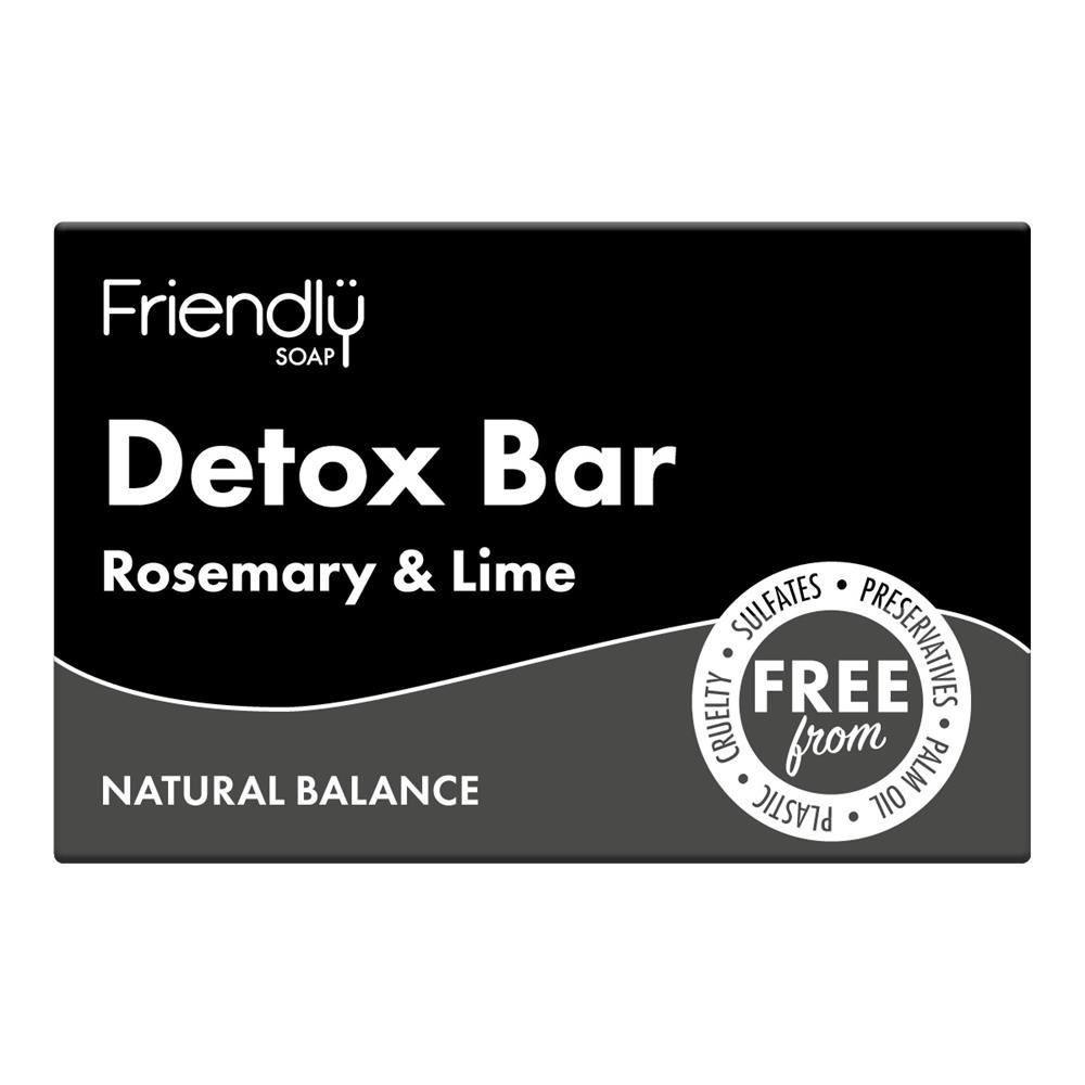 Activated Charcoal Detox Bar 95g (Friendly Soap) - Image 4
