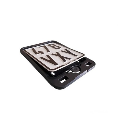 Nummernschild Halter Kennzeichen schwarz 135x110 für Derbi Fenix 50 94-96