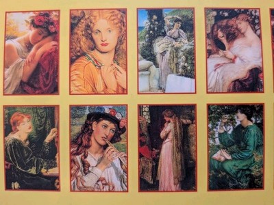 AGE of Romance: Portraits of Pre-Raphaelite Beauties - 30 Postcards.  All NEW.