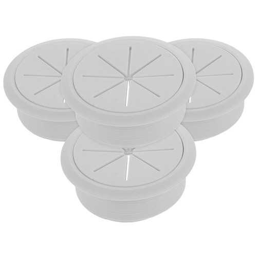 4 Pcs Desktop Wiring Box Office Cable Hole Computer Threading Cover - 第 1/12 張圖片