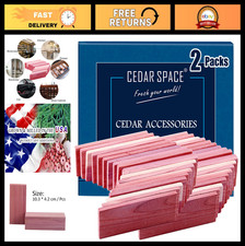 16 Pcs Aromatic Cedar Blocks for Clothes Storage - 100 Natural Cedar Planks A